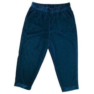 Gymboree Girls Emerald Green Velour Pants - Size 7-8